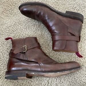 Ralph Lauren black Bryson buckle boot men’s 12